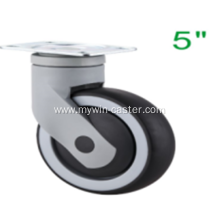 5 Inch Plate Swivel TPR PP Material With Bracket Medical Caster